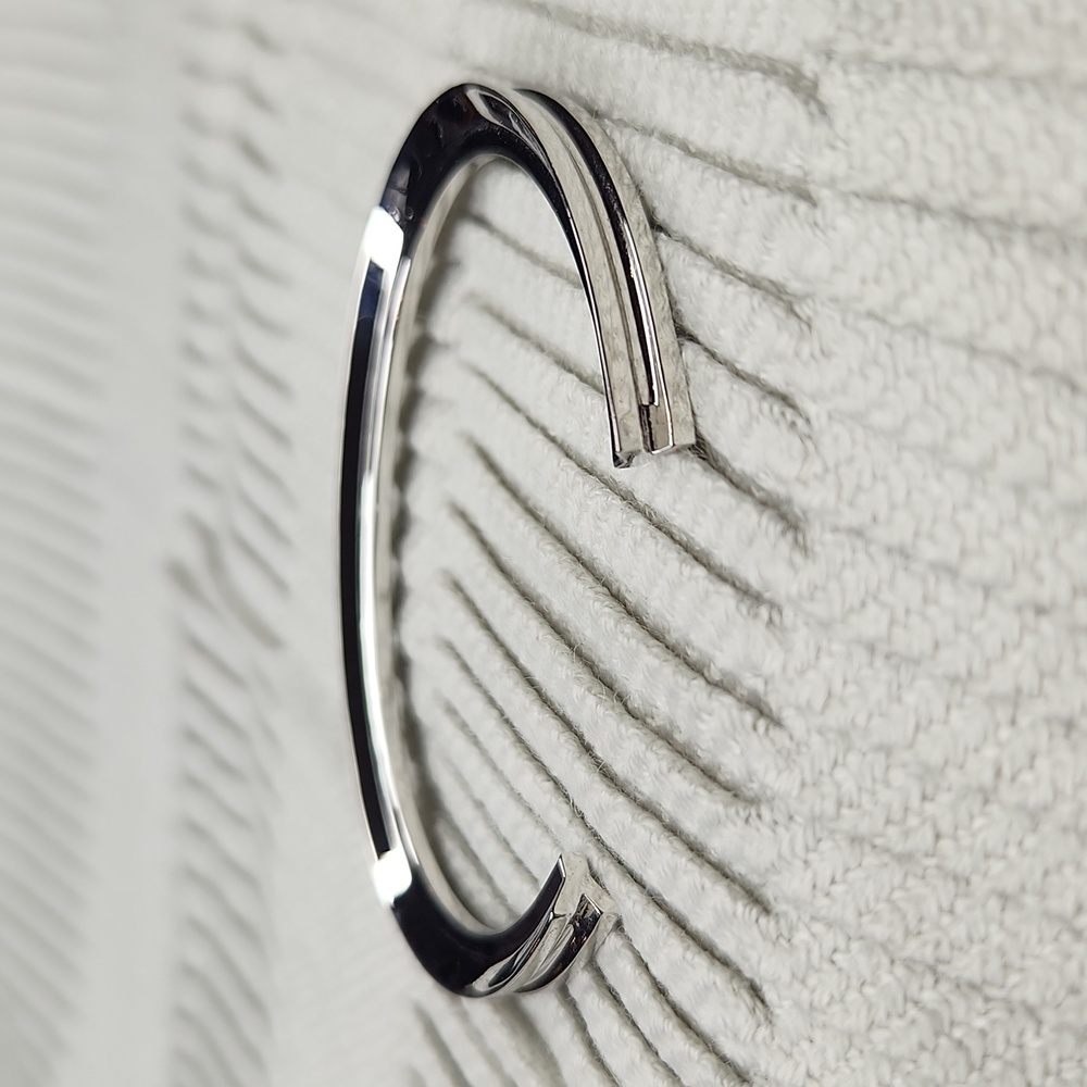 5 for $25! Stella Valle Y Initial Cuff Bracelet Silver Color